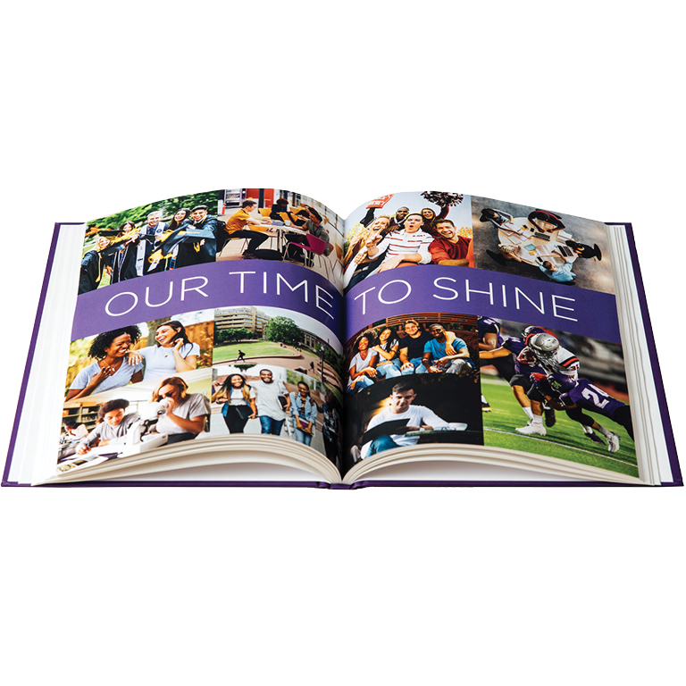 decorative image of a yearbook