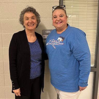 Mrs. Harbuck with Mrs. Greenway