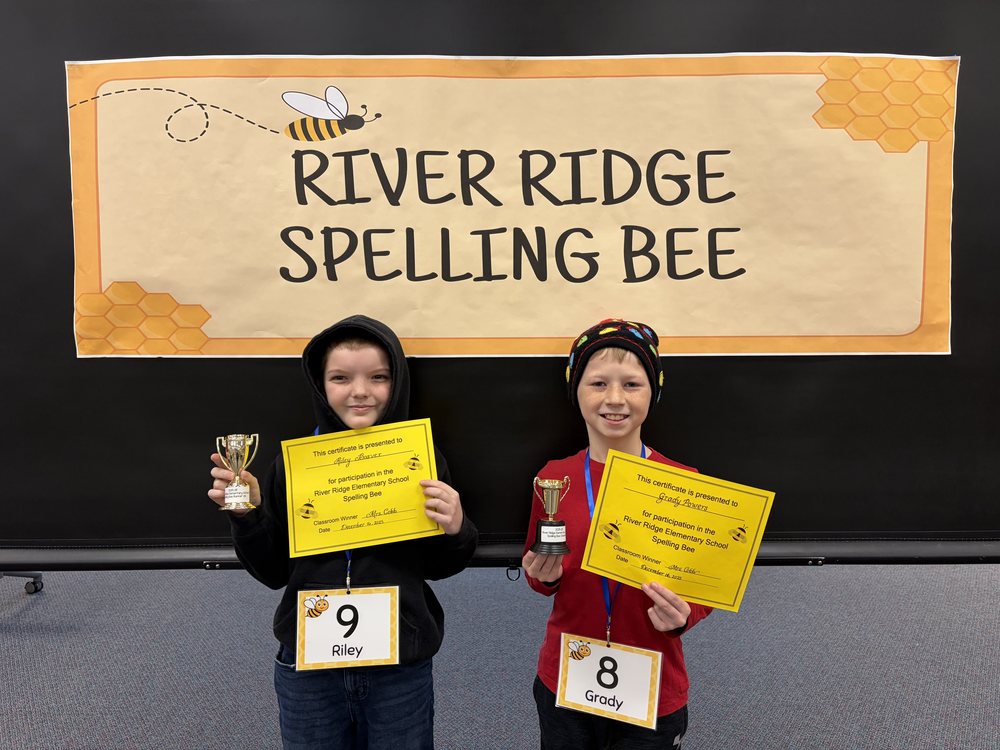 Spelling Bee Winner and Runner Up