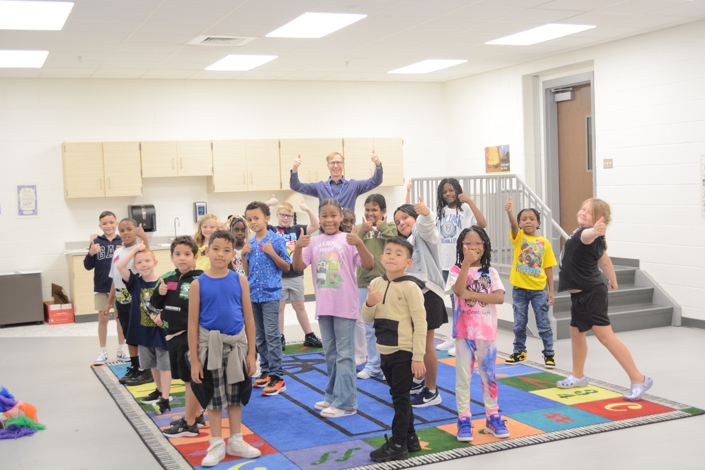 chidren on the first day