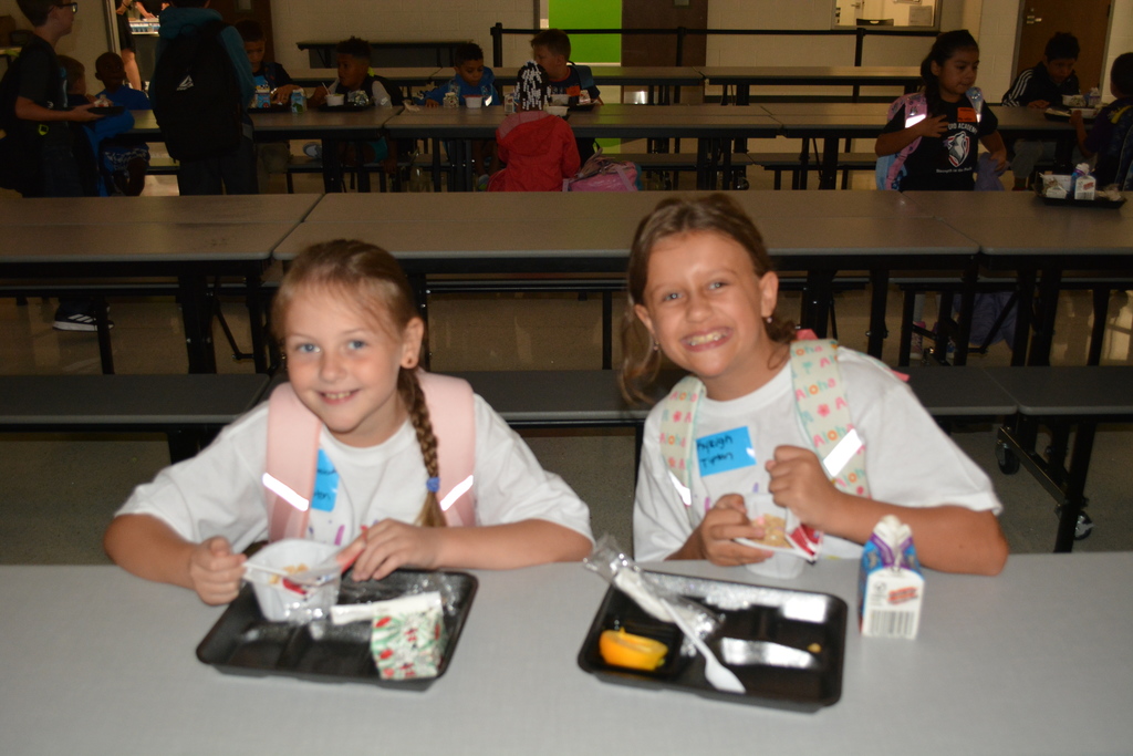 chidren on the first day