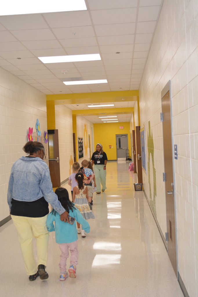 chidren on the first day