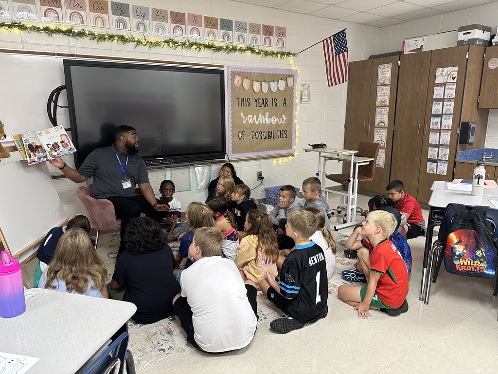 Mr. P reads "I Promise" to Mrs. Pye's third grade class!