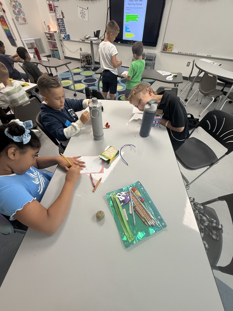 4th grade STEM name tag challenge