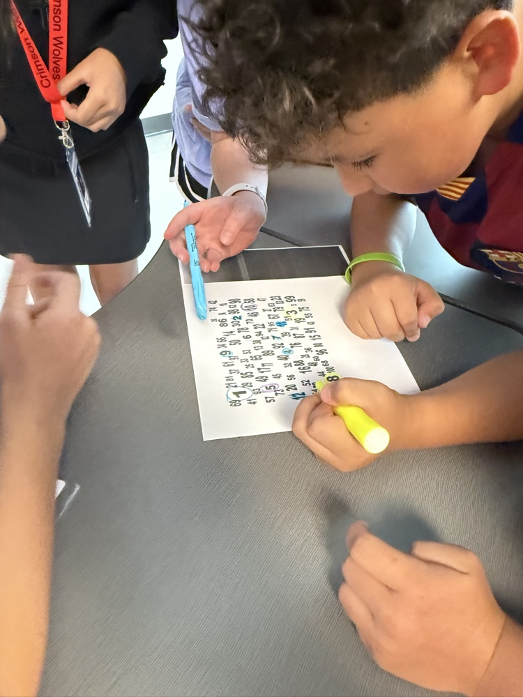 kids working together in math