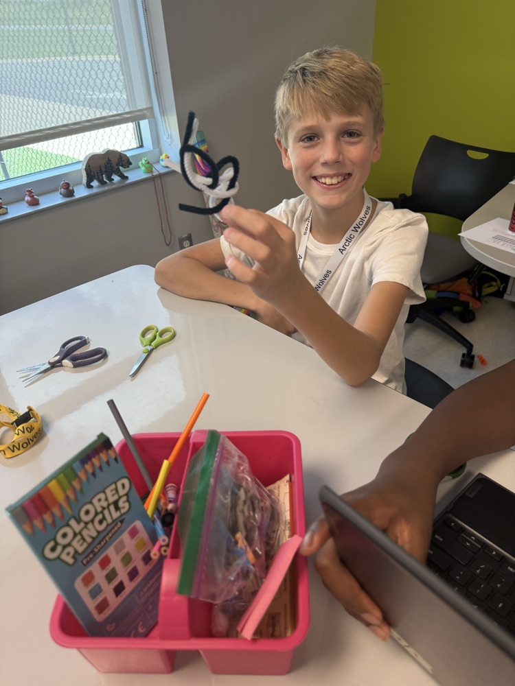 kids with pipe cleaners