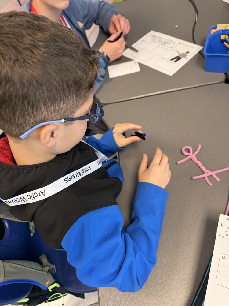 kids with pipe cleaners