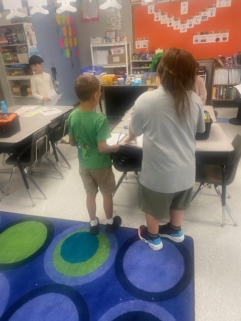 students working on an activity