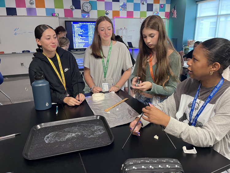 kids in science class