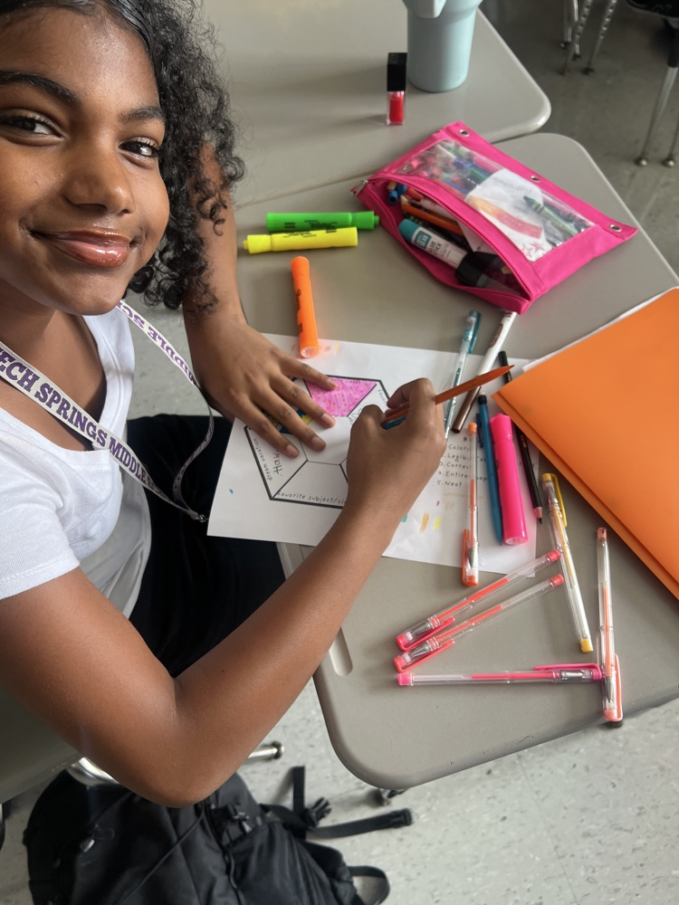 student working