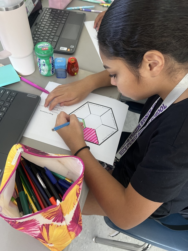 student working