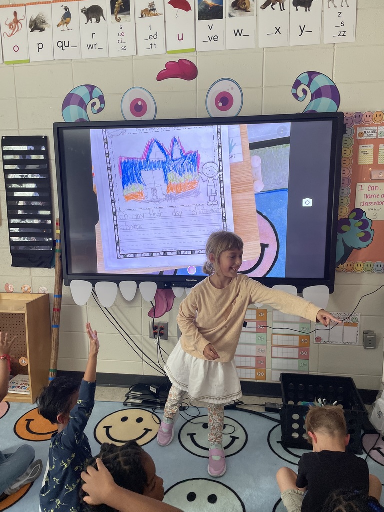 Student's share their writing about their first day feelings!