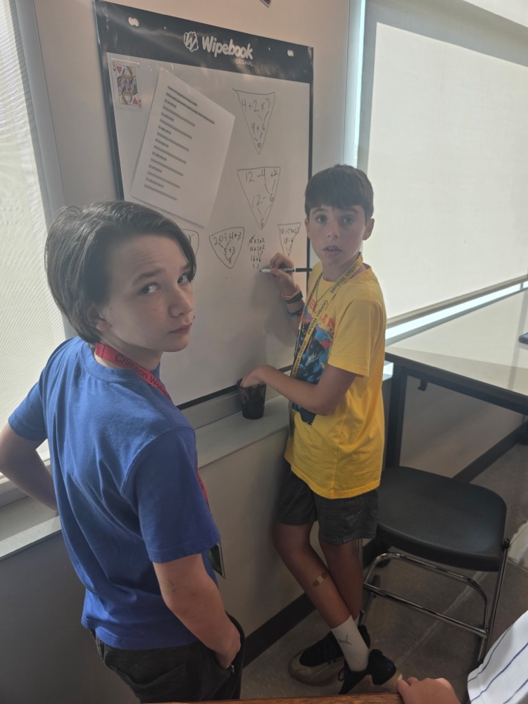 kids completing math problems