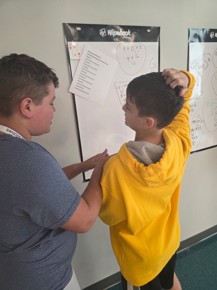 kids completing math problems