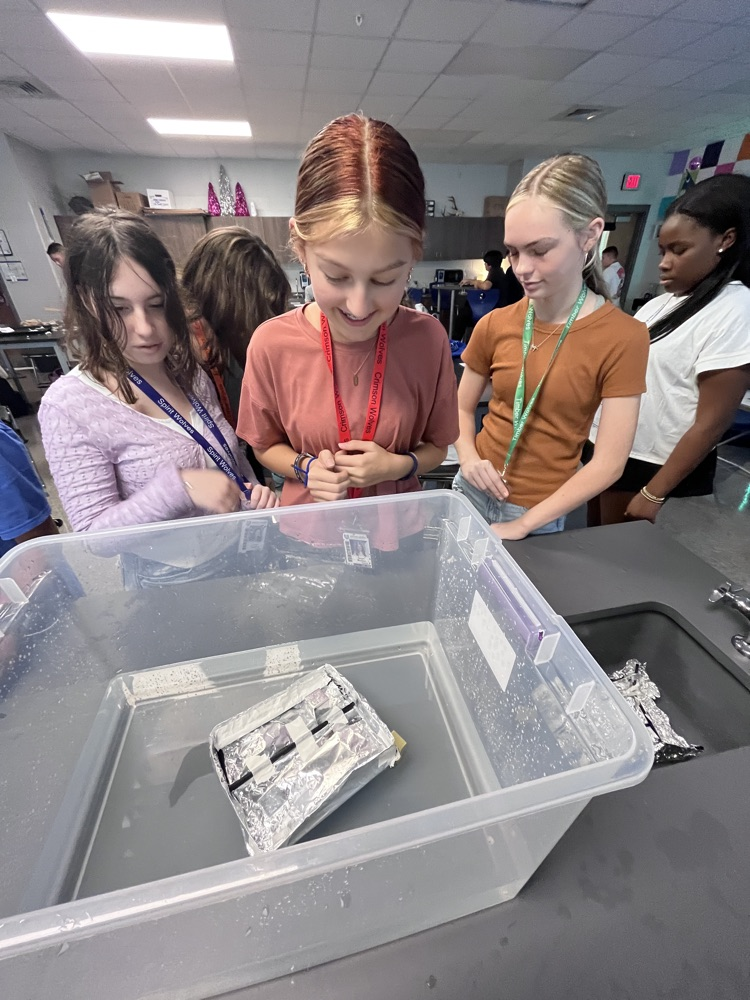kids in science class