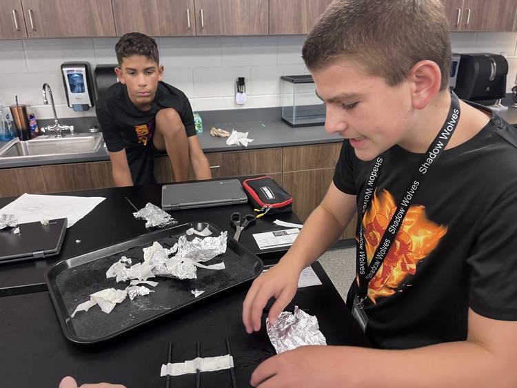 kids in science class