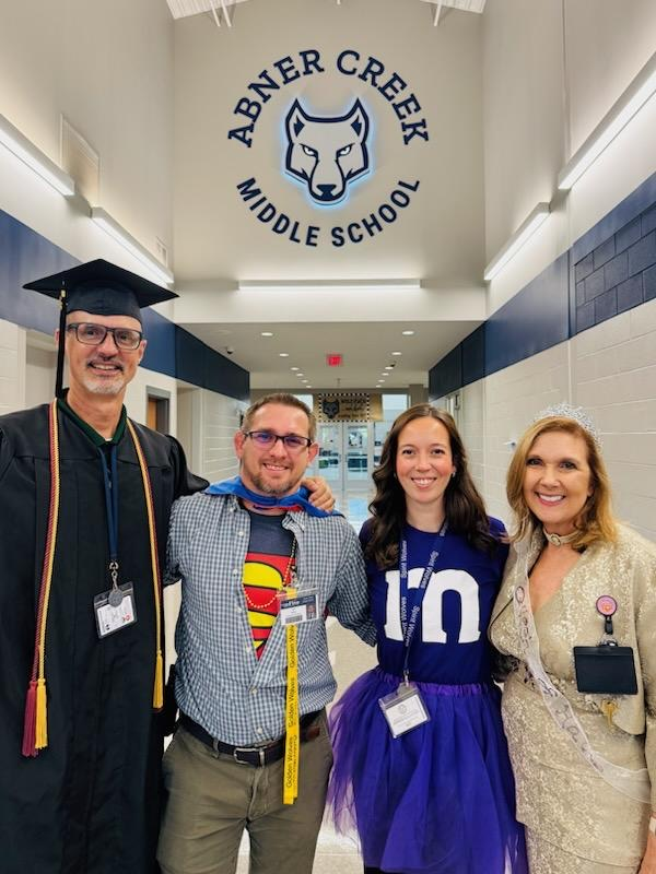 admin dressed up