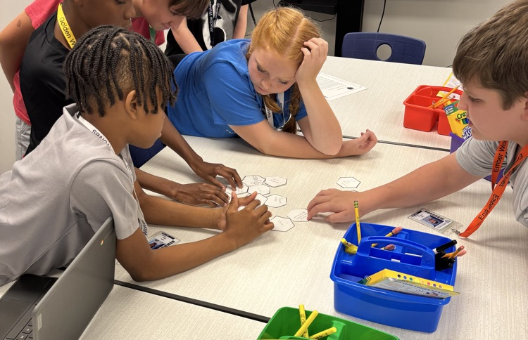 students working together