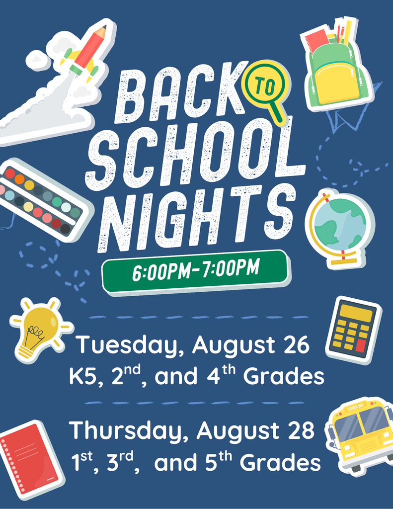 Back to School Nights next week