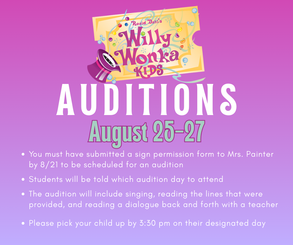 Willy Wonka Auditions