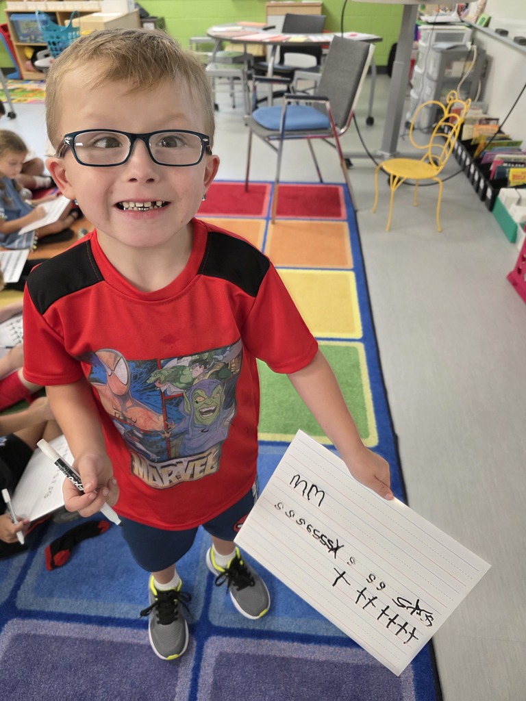 Walts' 1st grade handwriting