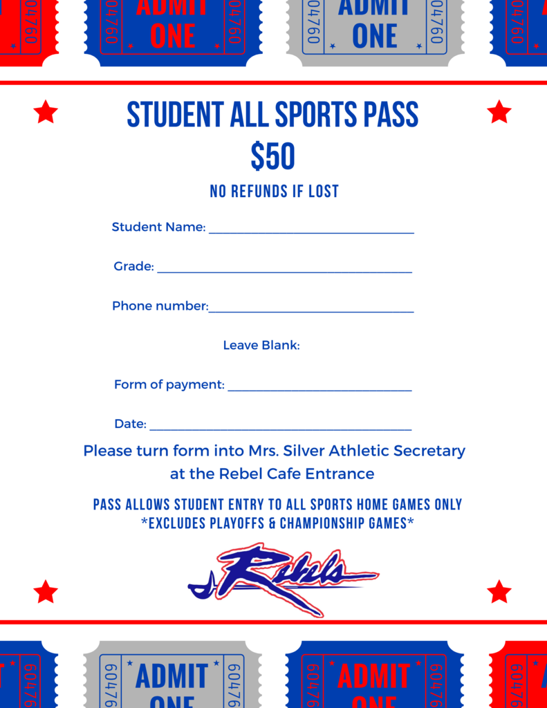 All Sports Pass Form