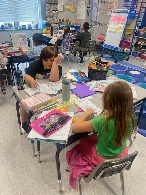 Mrs. Huss' class sorting story parts