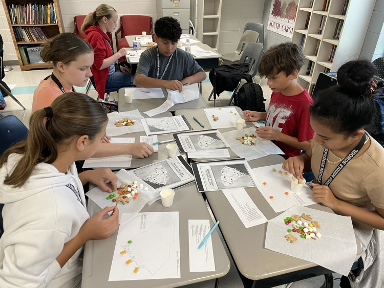 students working