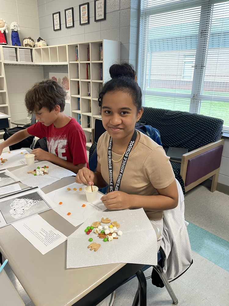 students working
