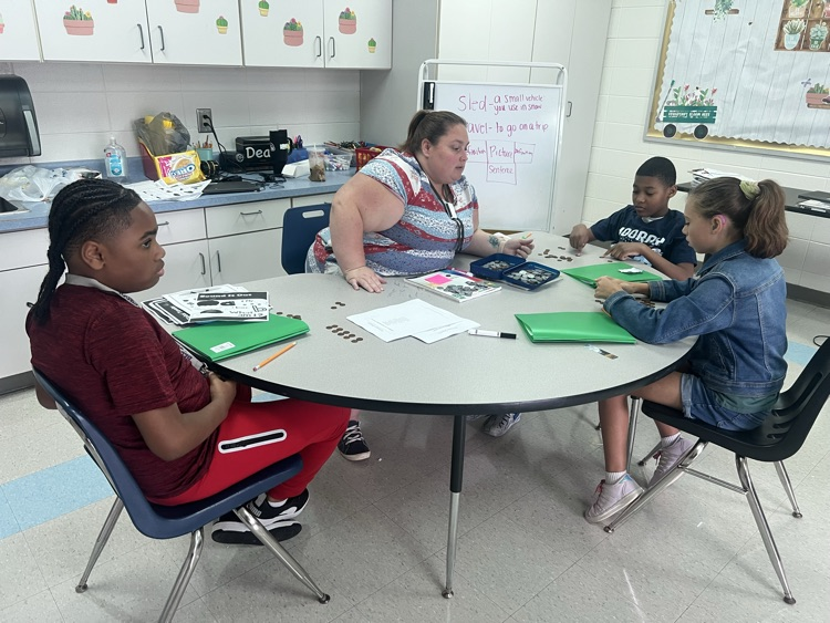 students working