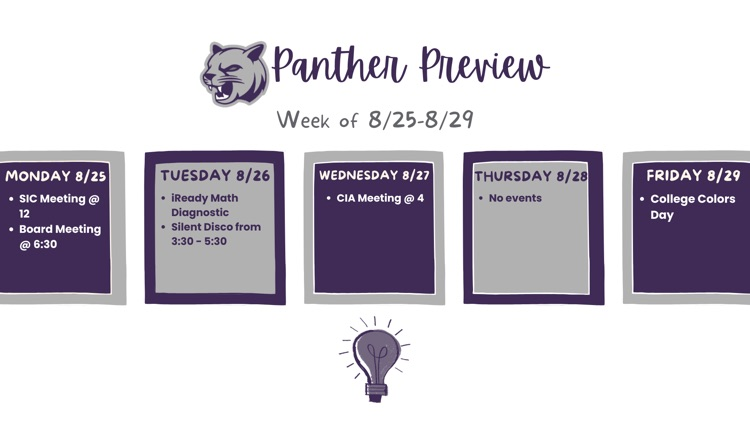 week at a glance