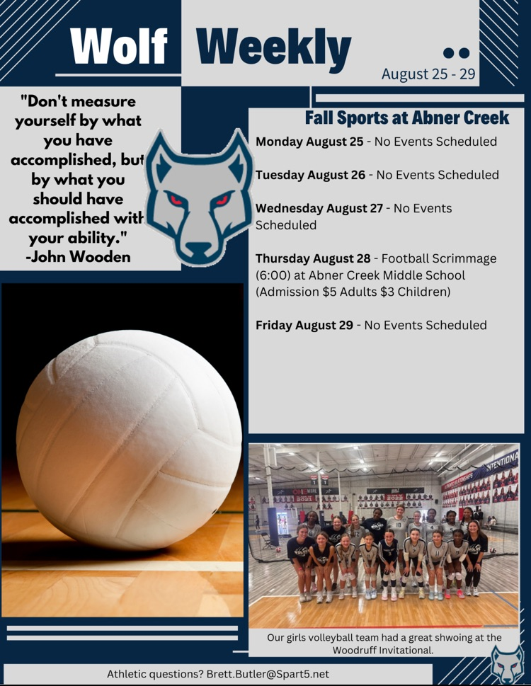 Athletic department newsletter