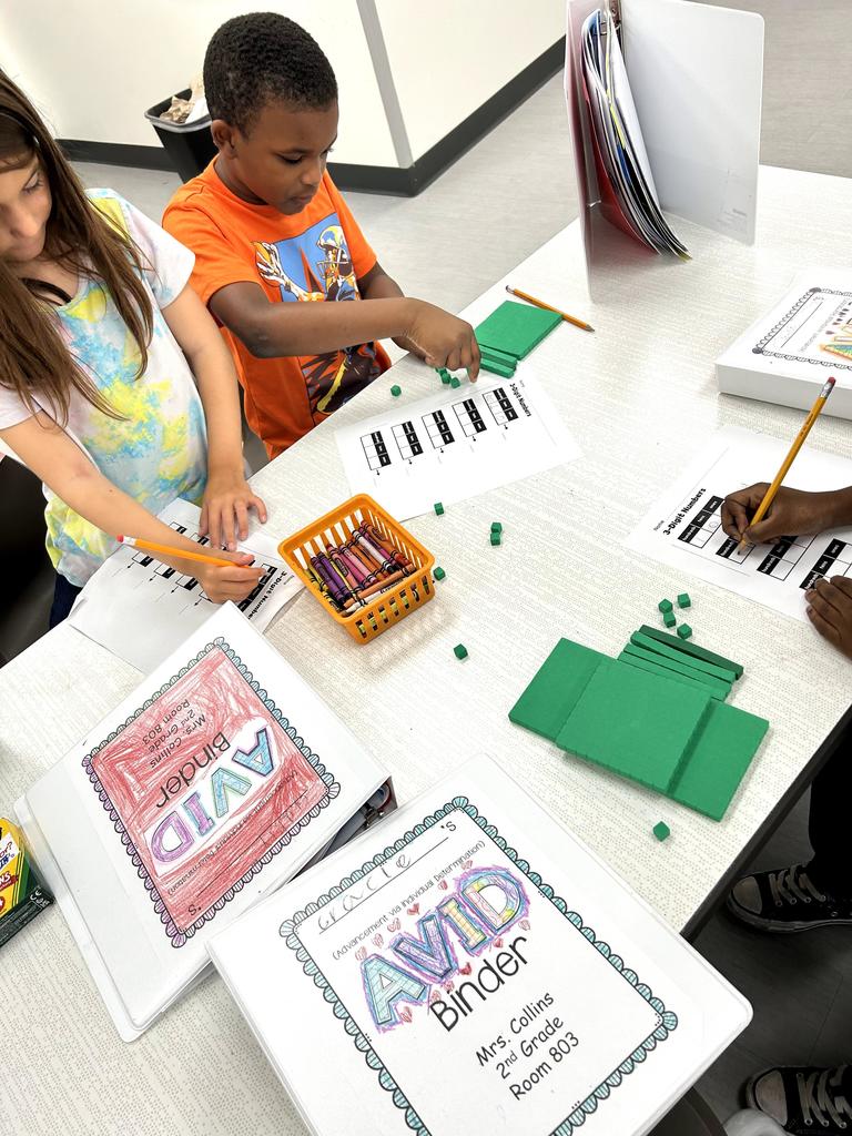 Collins' 2nd graders doing math