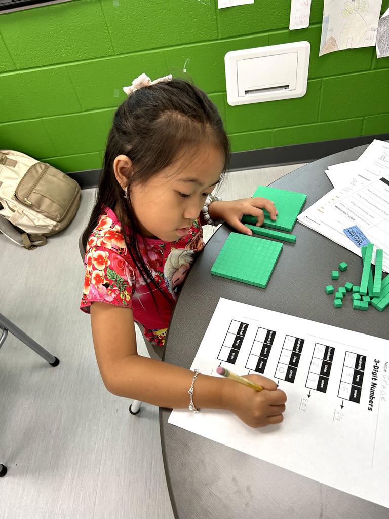 Collins' 2nd graders doing math