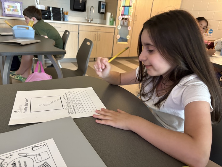 Student working