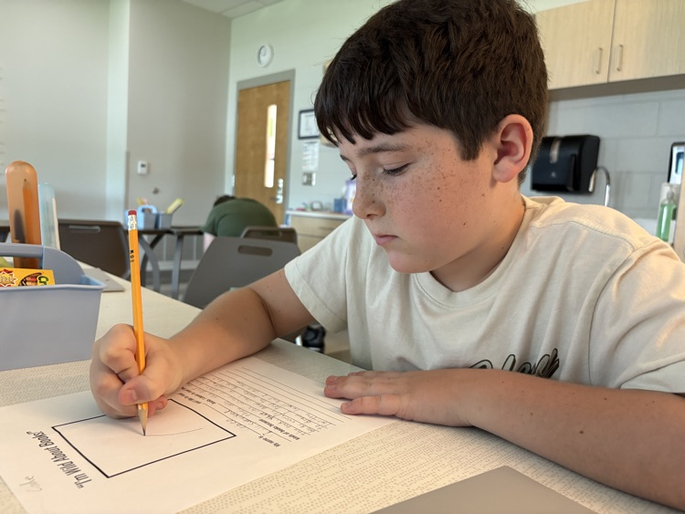 student working