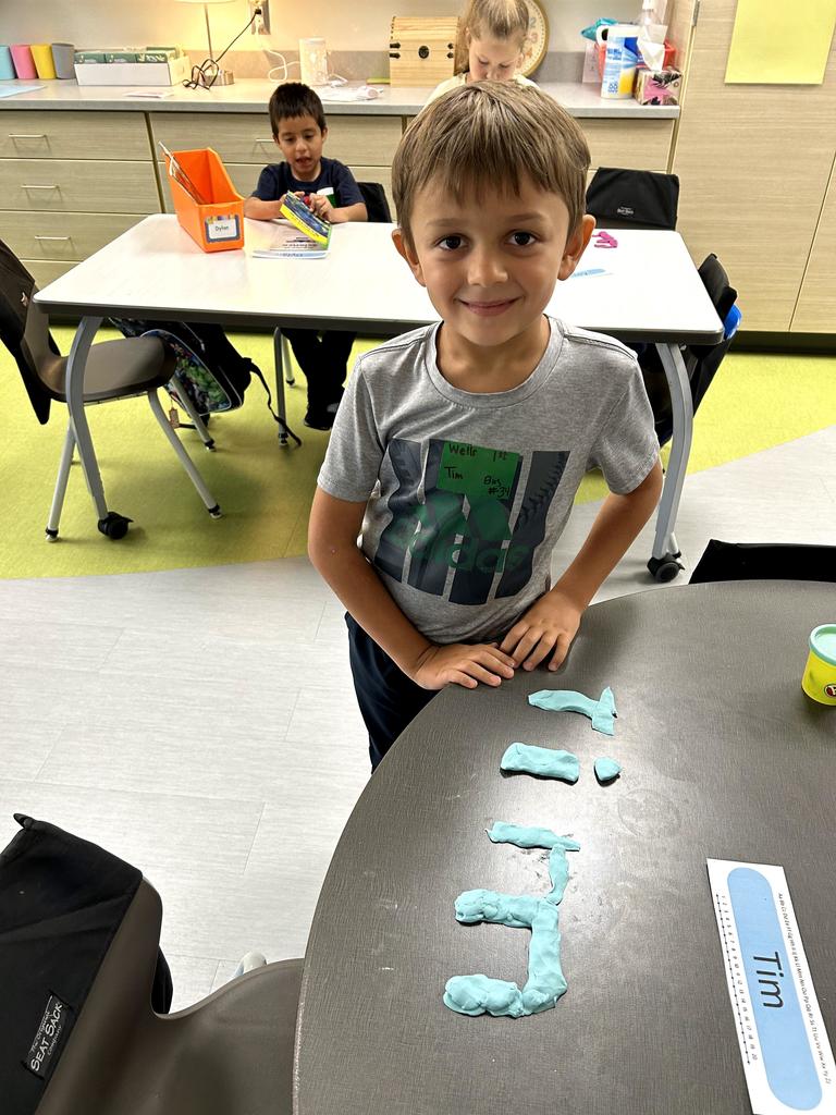 Wells first grade playdoh names