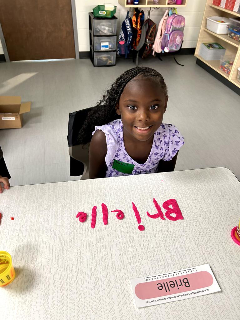 Wells first grade playdoh names