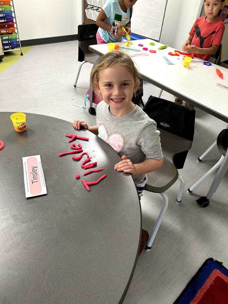 Wells first grade playdoh names