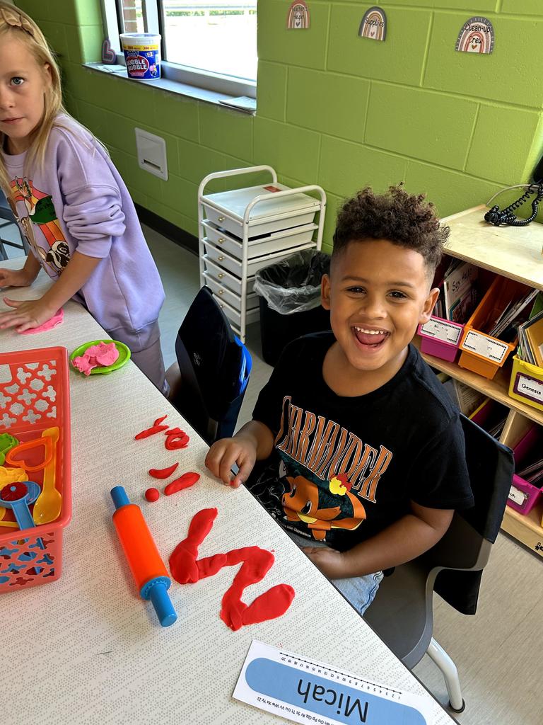 Wells first grade playdoh names