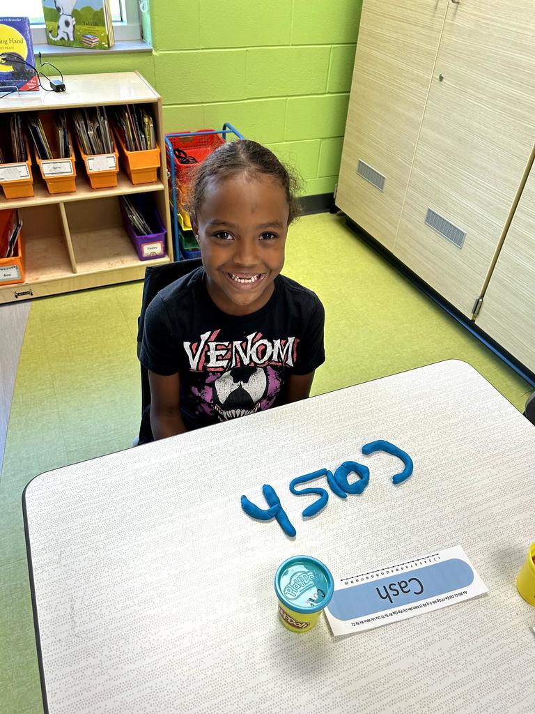 Wells first grade playdoh names