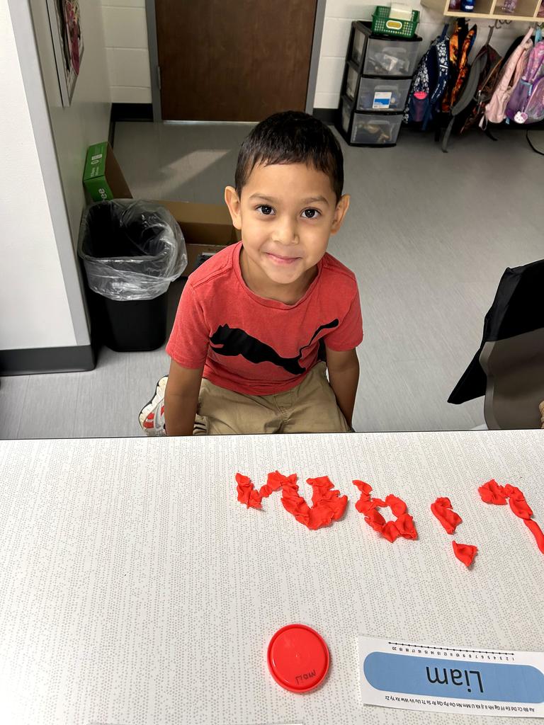 Wells first grade playdoh names