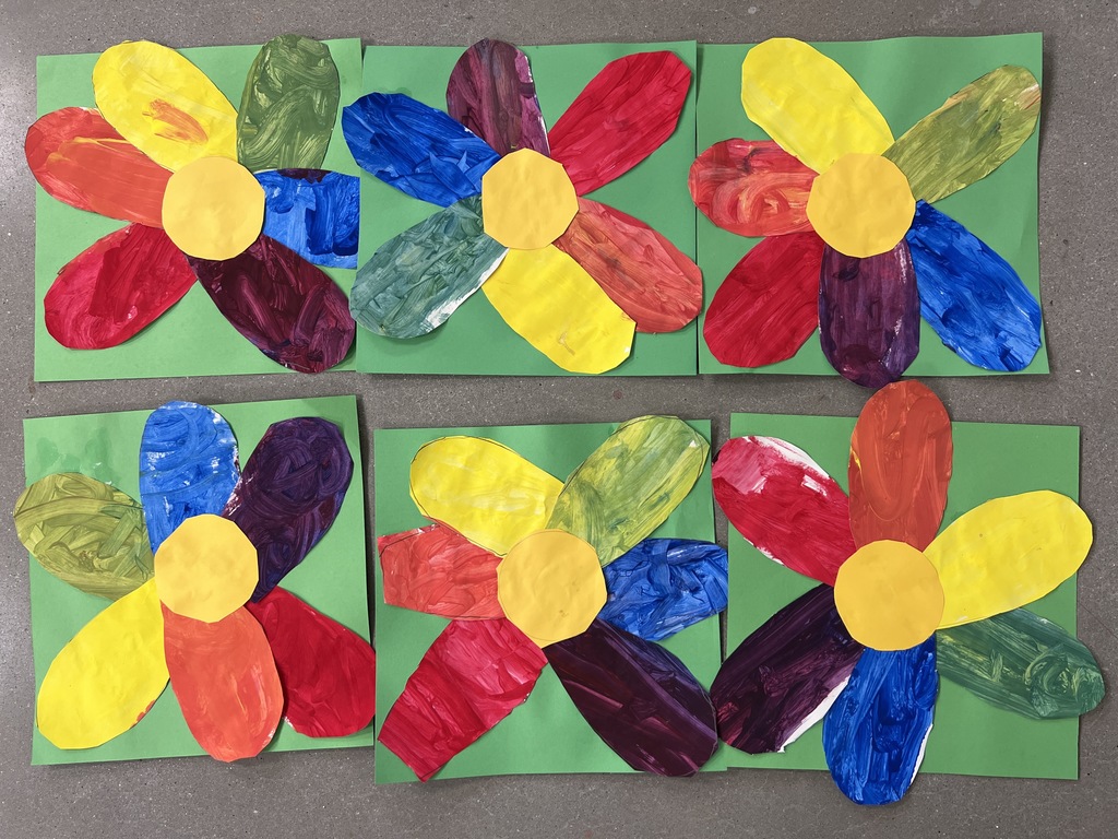 color wheel flowers