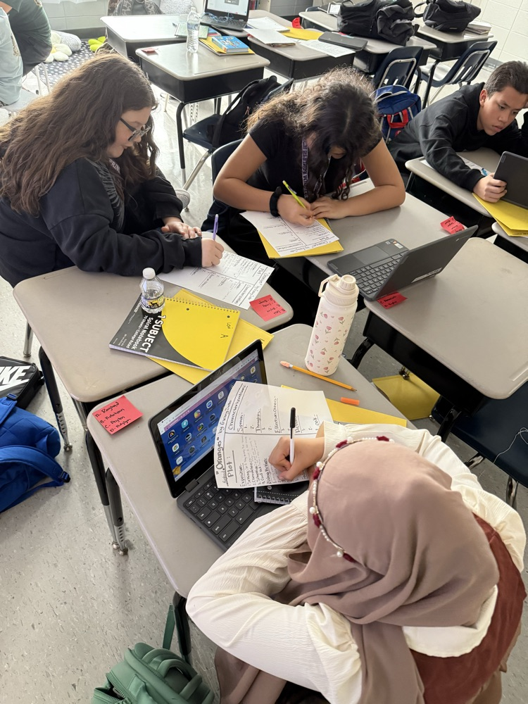 students working