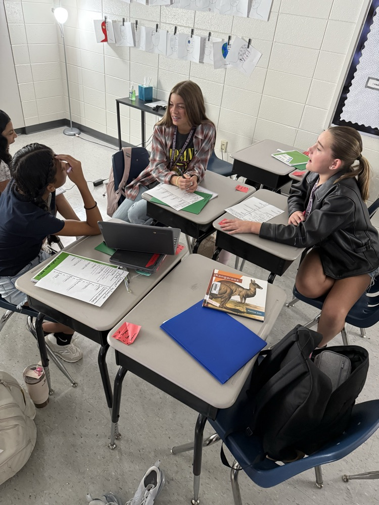 students working