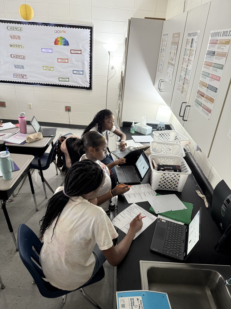 students working