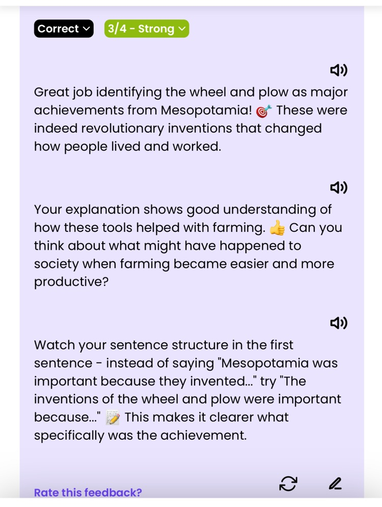 AI feedback