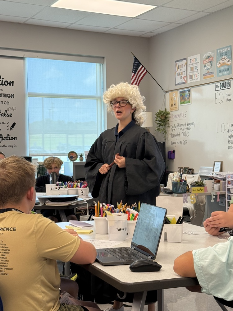 teacher dressed up