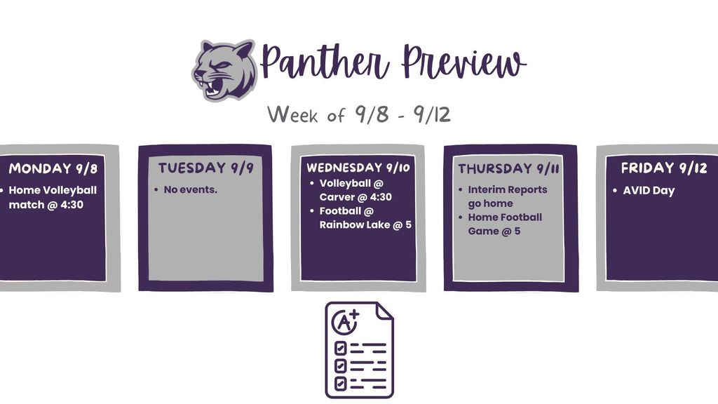 week at a glance