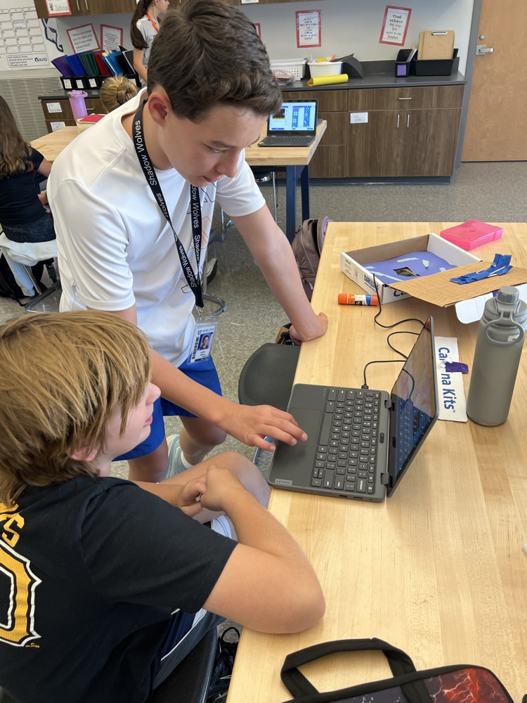 students in PLTW class